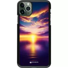 iPhone 11 Pro Max Case Hülle - Sonnenuntergang gelb violett