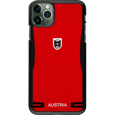 Coque iPhone 11 Pro Max - Maillot de football Autriche 2026 personnalisable