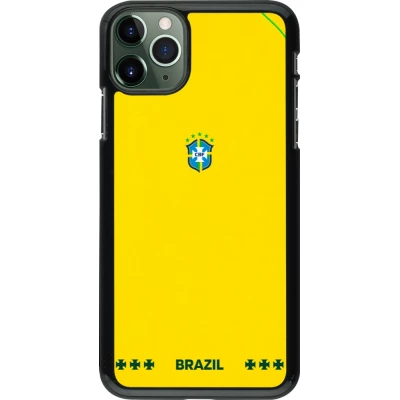 Coque iPhone 11 Pro Max - Maillot de football Bresil 2026 personnalisable
