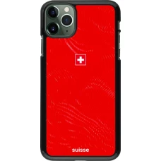 iPhone 11 Pro Max Case Hülle - Schweiz 2026 personalisierbares Fussballtrikot