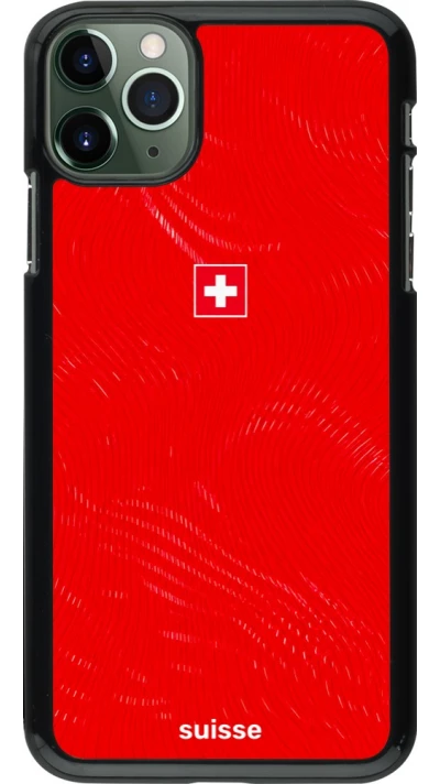 iPhone 11 Pro Max Case Hülle - Schweiz 2026 personalisierbares Fussballtrikot