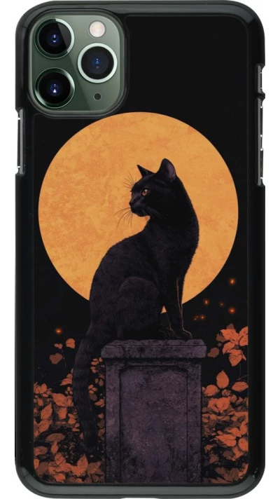 iPhone 11 Pro Max Case Hülle - Halloween 2026 Cat Art Nouveau