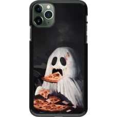 iPhone 11 Pro Max Case Hülle - Halloween 2026 Ghost eating pizza