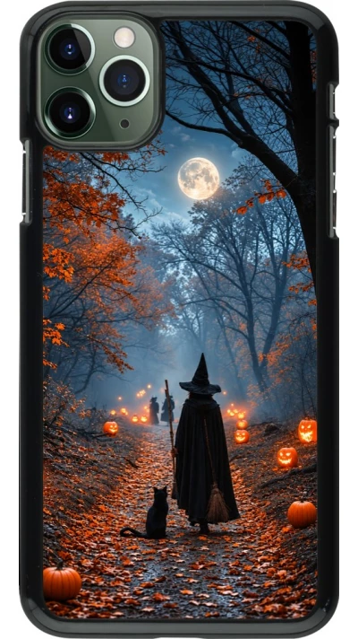 iPhone 11 Pro Max Case Hülle - Halloween 2026 Witch with a cat