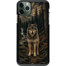 Coque iPhone 11 Pro Max - Linocut Loup