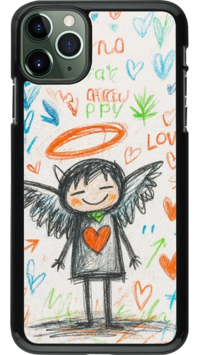 iPhone 11 Pro Max Case Hülle - Little Angel Sketch Love