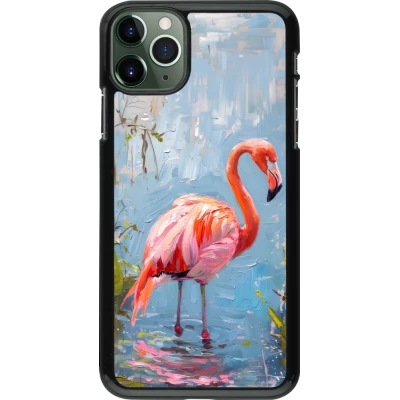 Coque iPhone 11 Pro Max - Paint Flamingo
