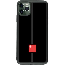 iPhone 11 Pro Max Case Hülle - Silikon schwarz Kanton SZ schwarz