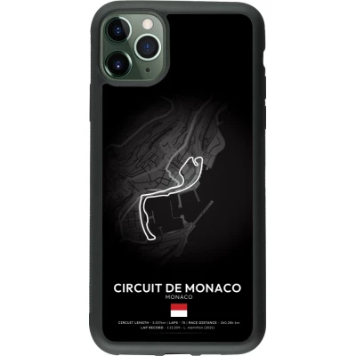 Coque iPhone 11 Pro Max - Silicone rigide noir F1 Track 2025 Monaco