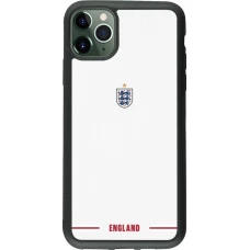 Coque iPhone 11 Pro Max - Silicone rigide noir Maillot de football Angleterre 2026 personnalisable