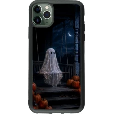 iPhone 11 Pro Max Case Hülle - Silikon schwarz Halloween 2026 Ghost on a swing
