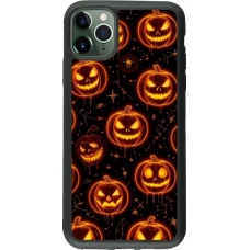 iPhone 11 Pro Max Case Hülle - Silikon schwarz Halloween 2026 Pattern Pumpkins