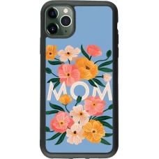 iPhone 11 Pro Max Case Hülle - Silikon schwarz Mom 2026 Flowers