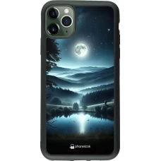 iPhone 11 Pro Max Case Hülle - Silikon schwarz Ansicht des Nachthimmels