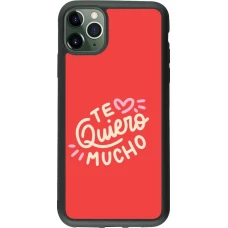 iPhone 11 Pro Max Case Hülle - Silikon schwarz Saint Valentines Day 26 Te quiero mucho