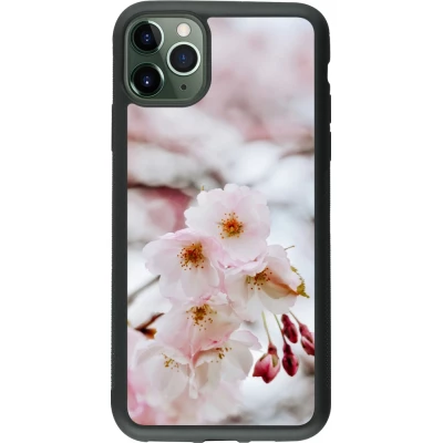 iPhone 11 Pro Max Case Hülle - Silikon schwarz Cherry tree Spring 2026