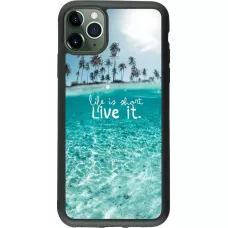 Hülle iPhone 11 Pro Max - Silikon schwarz Summer 18 24
