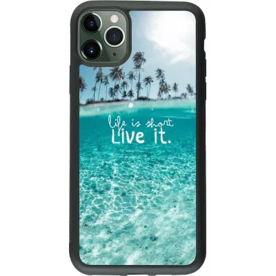 Hülle iPhone 11 Pro Max - Silikon schwarz Summer 18 24