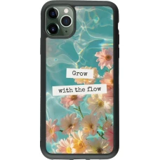 iPhone 11 Pro Max Case Hülle - Silikon schwarz Summer 2025 Grow with the flow