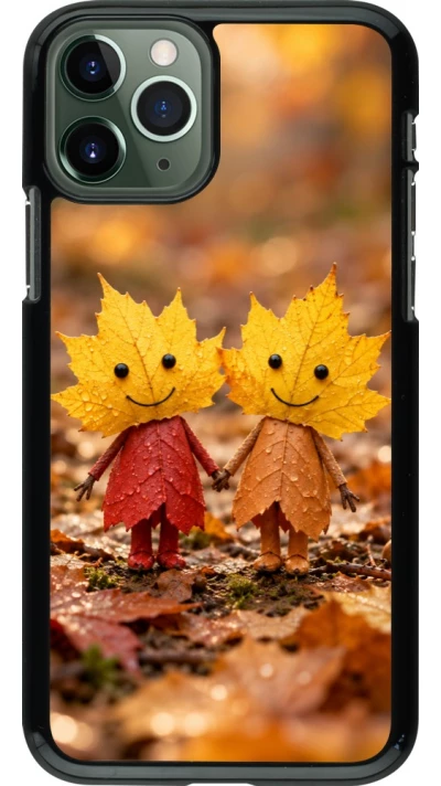 Coque iPhone 11 Pro - Autumn 26 Couple of leaves