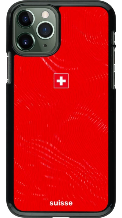 iPhone 11 Pro Case Hülle - Schweiz 2026 personalisierbares Fussballtrikot