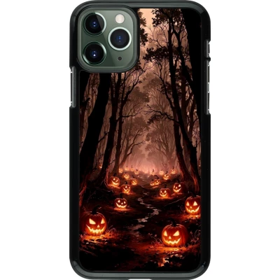 iPhone 11 Pro Case Hülle - Halloween 2025 Road of Terrifying Pumpkins