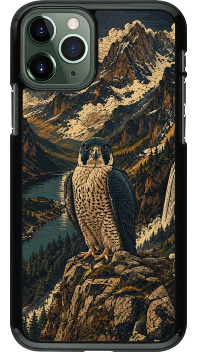 Coque iPhone 11 Pro - Linocut Faucun pèlerin