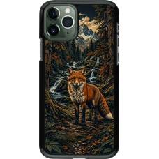 Coque iPhone 11 Pro - Linocut Renard