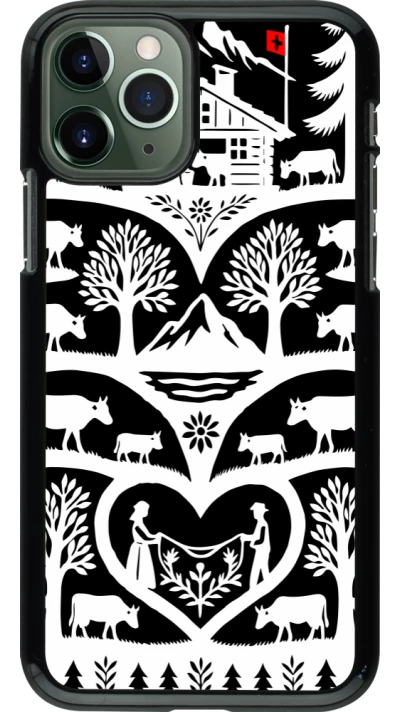 Coque iPhone 11 Pro - Poya Suisse 2 noir
