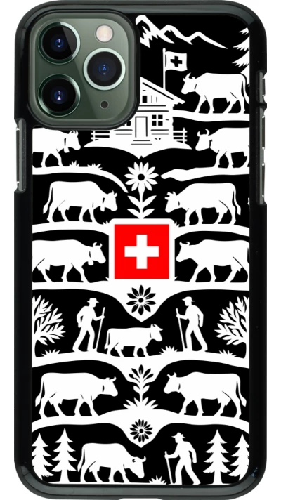 Coque iPhone 11 Pro - Poya Suisse 3 noir