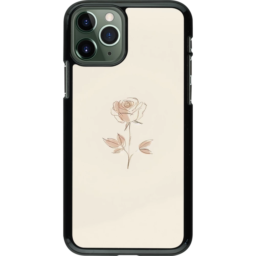 Coque iPhone 11 Pro - Sable Rose Minimaliste