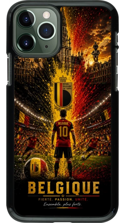 Coque iPhone 11 Pro - Football Belgique splash 2026