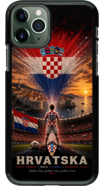 Coque iPhone 11 Pro - Football Croatie splash 2026