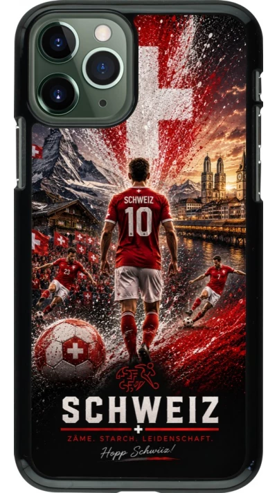 Coque iPhone 11 Pro - Football Schweiz splash 2026