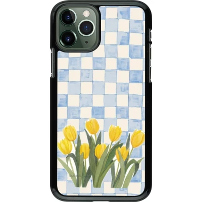 Coque iPhone 11 Pro - Blue vichy tulips Spring 2026