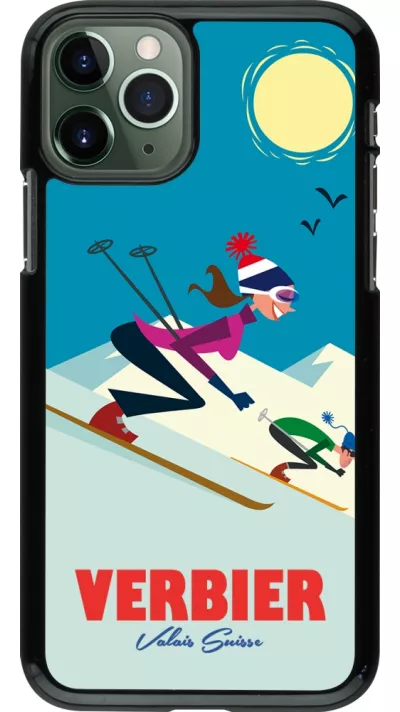 iPhone 11 Pro Case Hülle - Verbier Ski Downhill