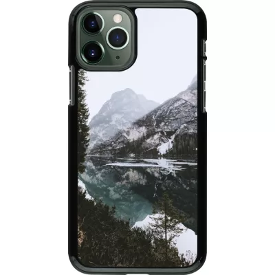 Coque iPhone 11 Pro - Winter 22 snowy mountain and lake