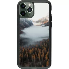 Coque iPhone 11 Pro - Silicone rigide noir Autumn 22 forest lanscape