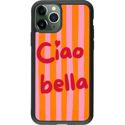 Coque iPhone 11 Pro - Silicone rigide noir Bye Bella 2026