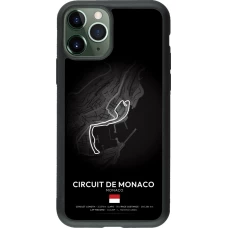Coque iPhone 11 Pro - Silicone rigide noir F1 Track 2025 Monaco