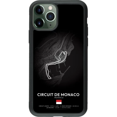 Coque iPhone 11 Pro - Silicone rigide noir F1 Track 2025 Monaco