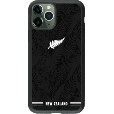 iPhone 11 Pro Case Hülle - Silikon schwarz Neuseeland 2026 personalisierbares Fussballtrikot