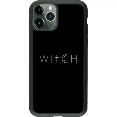 iPhone 11 Pro Case Hülle - Silikon schwarz Halloween 22 witch word