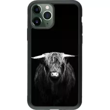 Coque iPhone 11 Pro - Silicone rigide noir Highland calf black