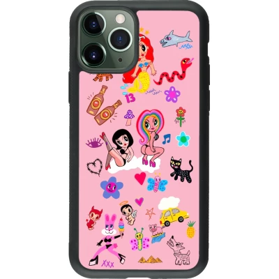 Coque iPhone 11 Pro - Silicone rigide noir Karol G La Bichota Manana Sera Bonito