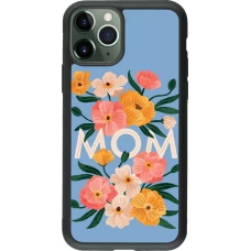 iPhone 11 Pro Case Hülle - Silikon schwarz Mom 2026 Flowers