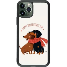 Coque iPhone 11 Pro - Silicone rigide noir Saint Valentines Day 26 Happy Valentine