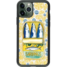 iPhone 11 Pro Case Hülle - Silikon schwarz Sardines in oil 2026