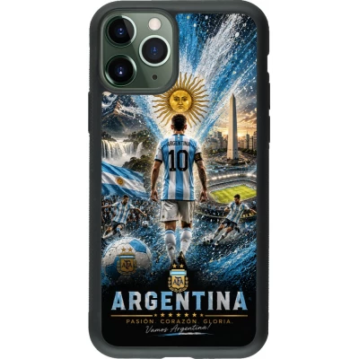 iPhone 11 Pro Case Hülle - Silikon schwarz Fussball Argentinien splash 2026