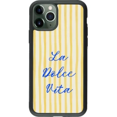Coque iPhone 11 Pro - Silicone rigide noir The good life 2026